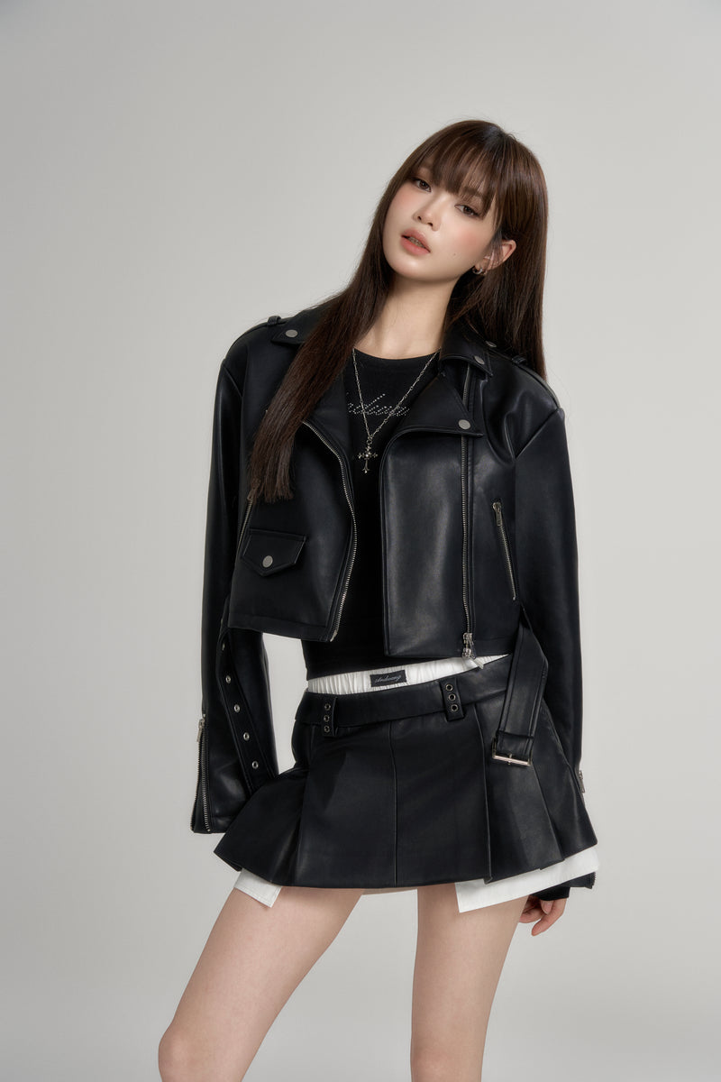 ジャケット・アウター ANDWANG AND logo leather jacket 002 ANDWANG AND logo leather jacket 002