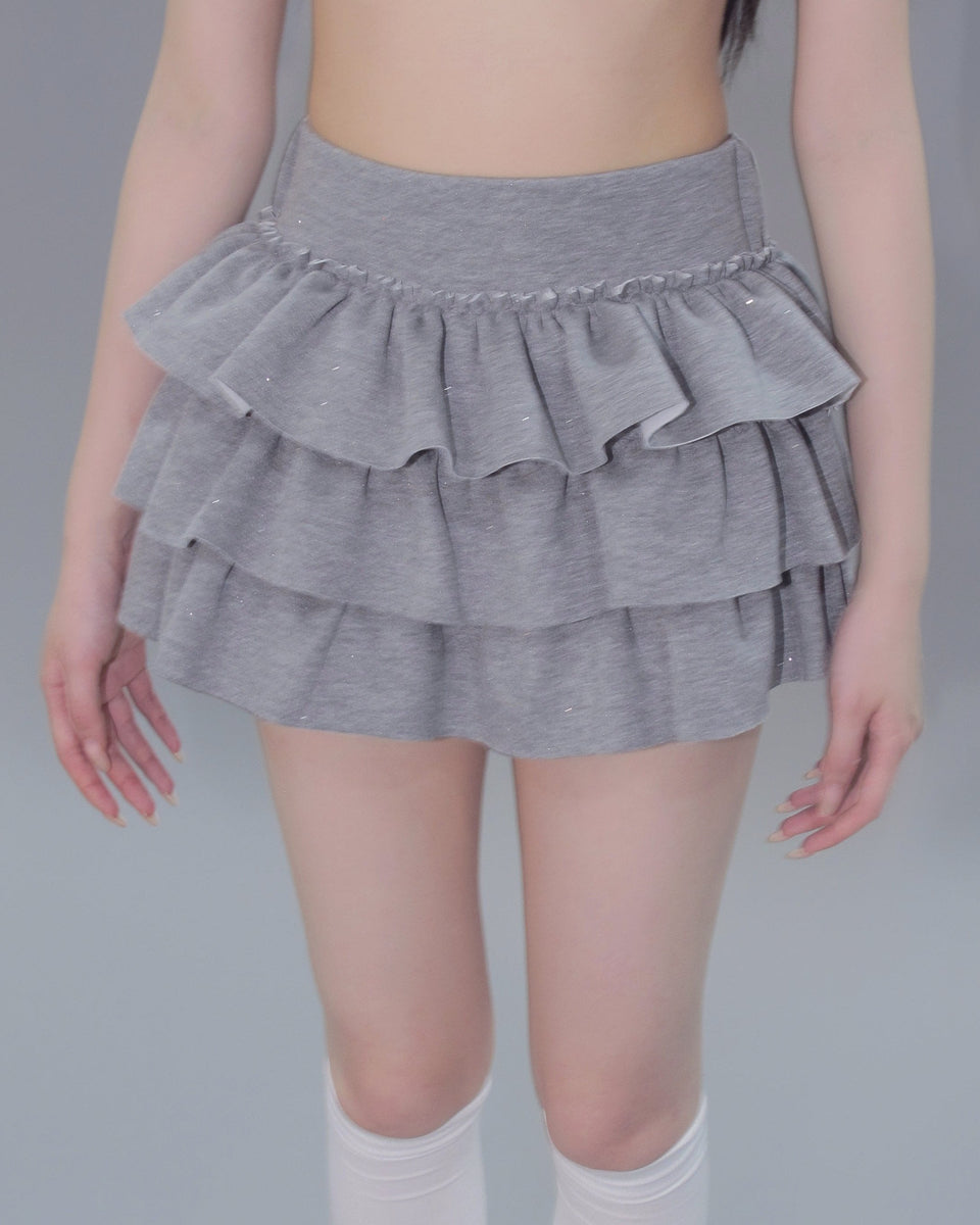 【完売品】ANDWANG andwang ミニスカート AND Garter mini skirt (white)