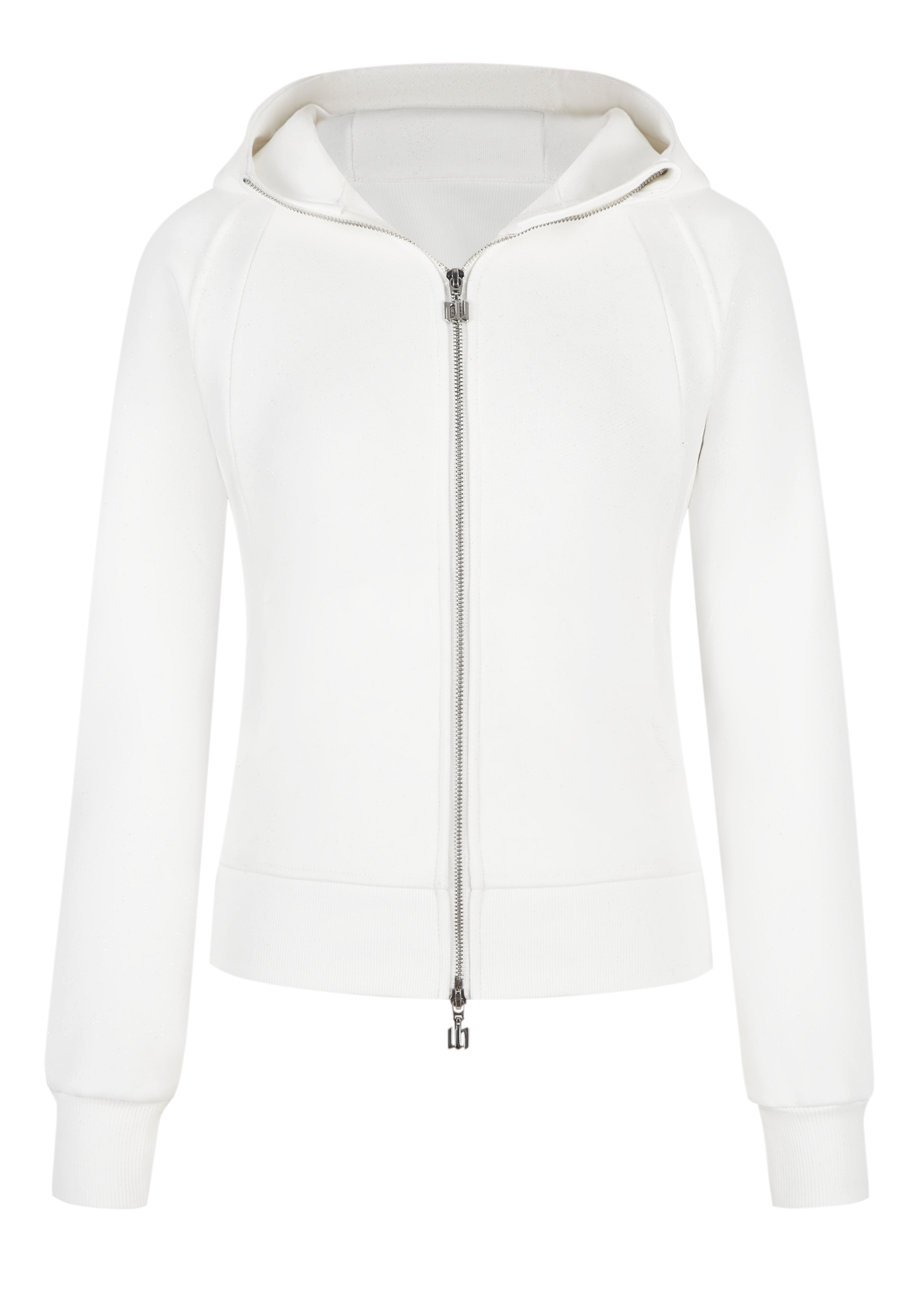 Kirakira slim zip up (white)
