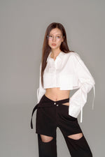 画像をギャラリービューアに読み込む, signature cutting slacks pants
