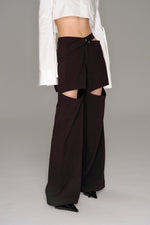 画像をギャラリービューアに読み込む, signature cutting slacks pants
