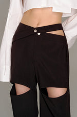 画像をギャラリービューアに読み込む, signature cutting slacks pants
