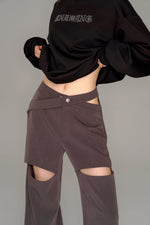 画像をギャラリービューアに読み込む, signature cutting slacks pants
