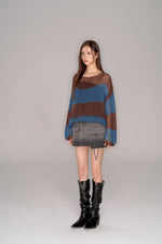 画像をギャラリービューアに読み込む, pocket culotte denim mini skirt
