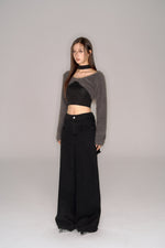 画像をギャラリービューアに読み込む, shaggy cropped cardigan set
