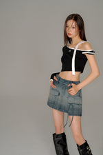 画像をギャラリービューアに読み込む, asymmetry shoulder tops
