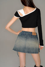 画像をギャラリービューアに読み込む, asymmetry shoulder tops
