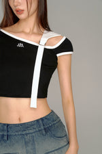 画像をギャラリービューアに読み込む, asymmetry shoulder tops
