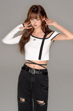 画像をギャラリービューアに読み込む, asymmetry shoulder tops

