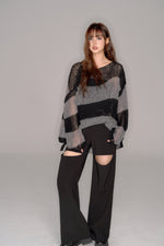 画像をギャラリービューアに読み込む, signature cutting slacks pants
