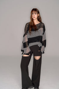 border over knit tops