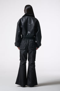 reversible leather fur outer