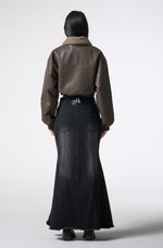画像をギャラリービューアに読み込む, reversible leather fur outer
