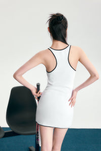 bi-color rib mini one-piece