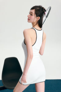 bi-color rib mini one-piece