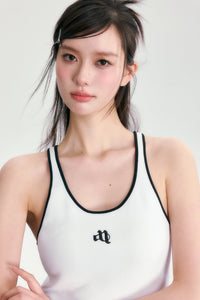 bi-color rib mini one-piece