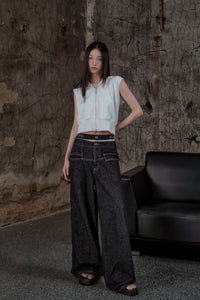 andwang back cutout denim pants Mサイズ