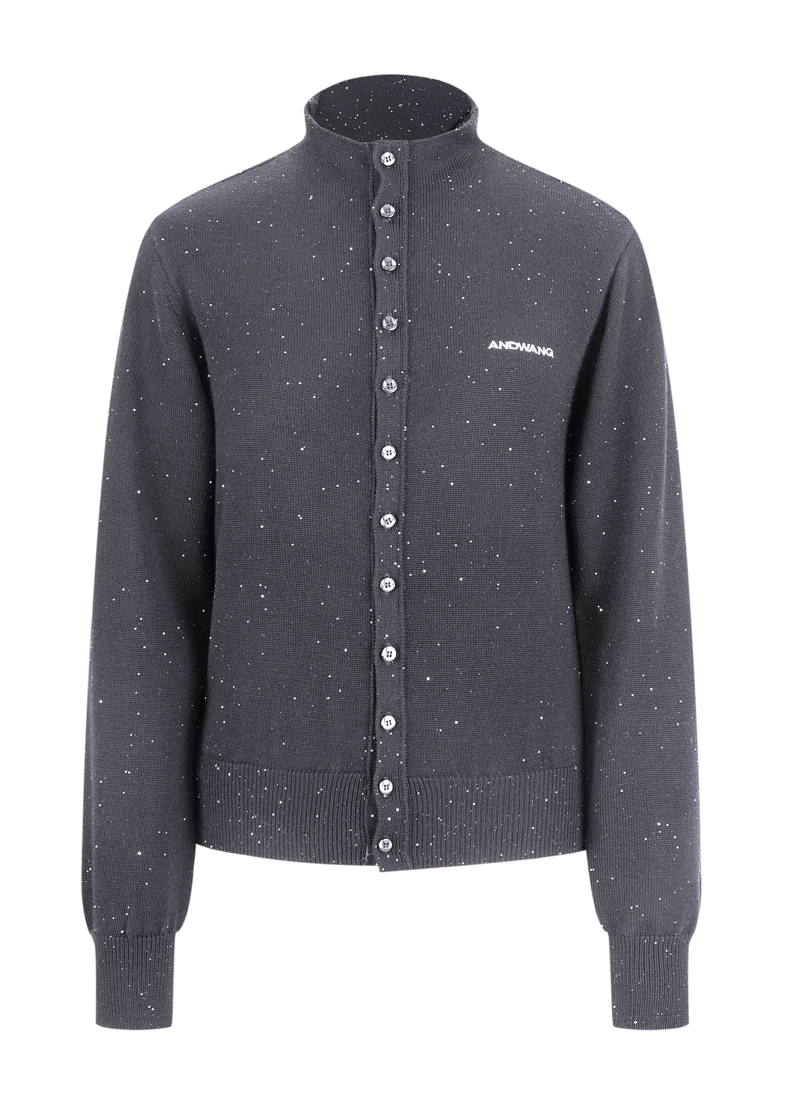 (pre:argyle) Classical high neck cardigan