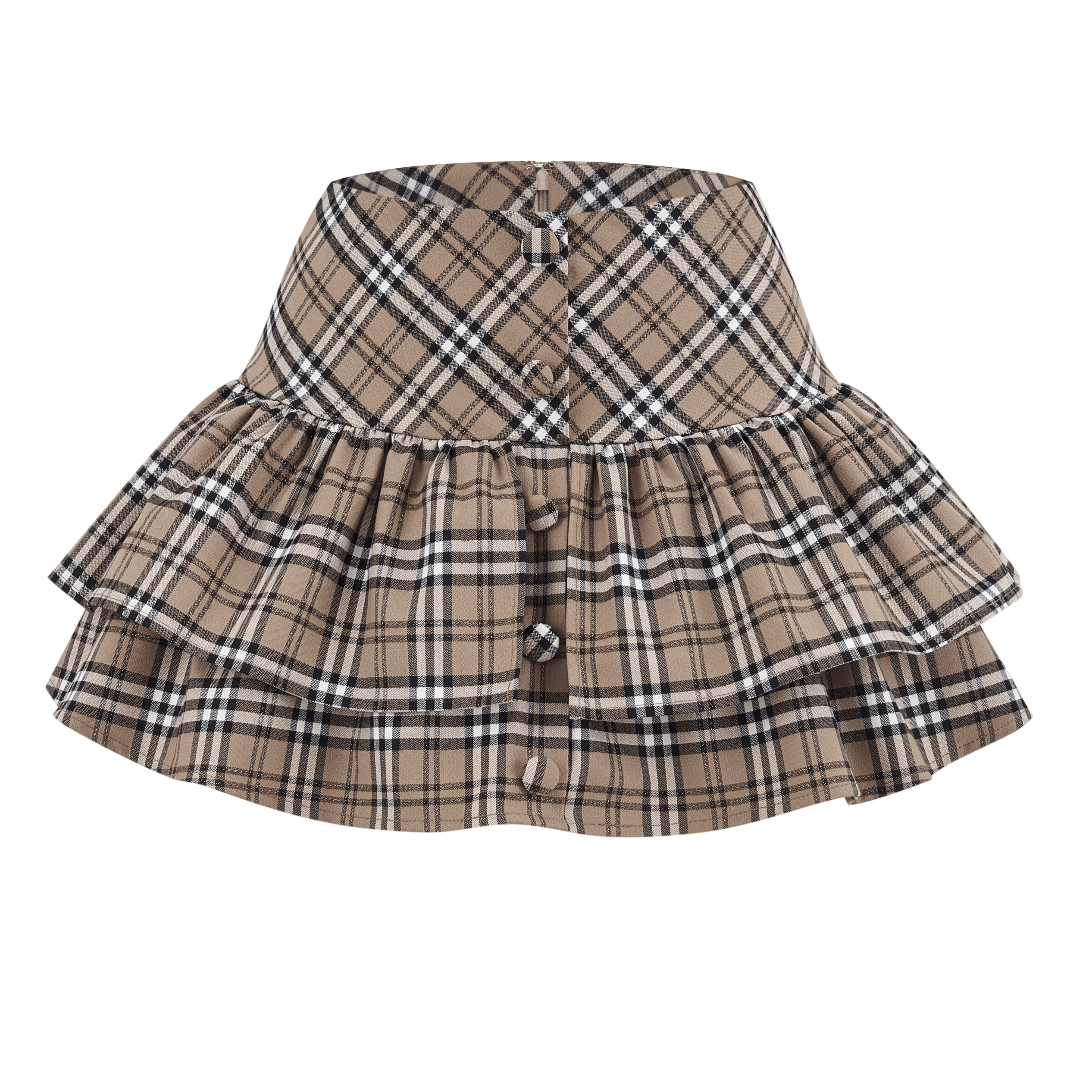 classical frill mini skirt