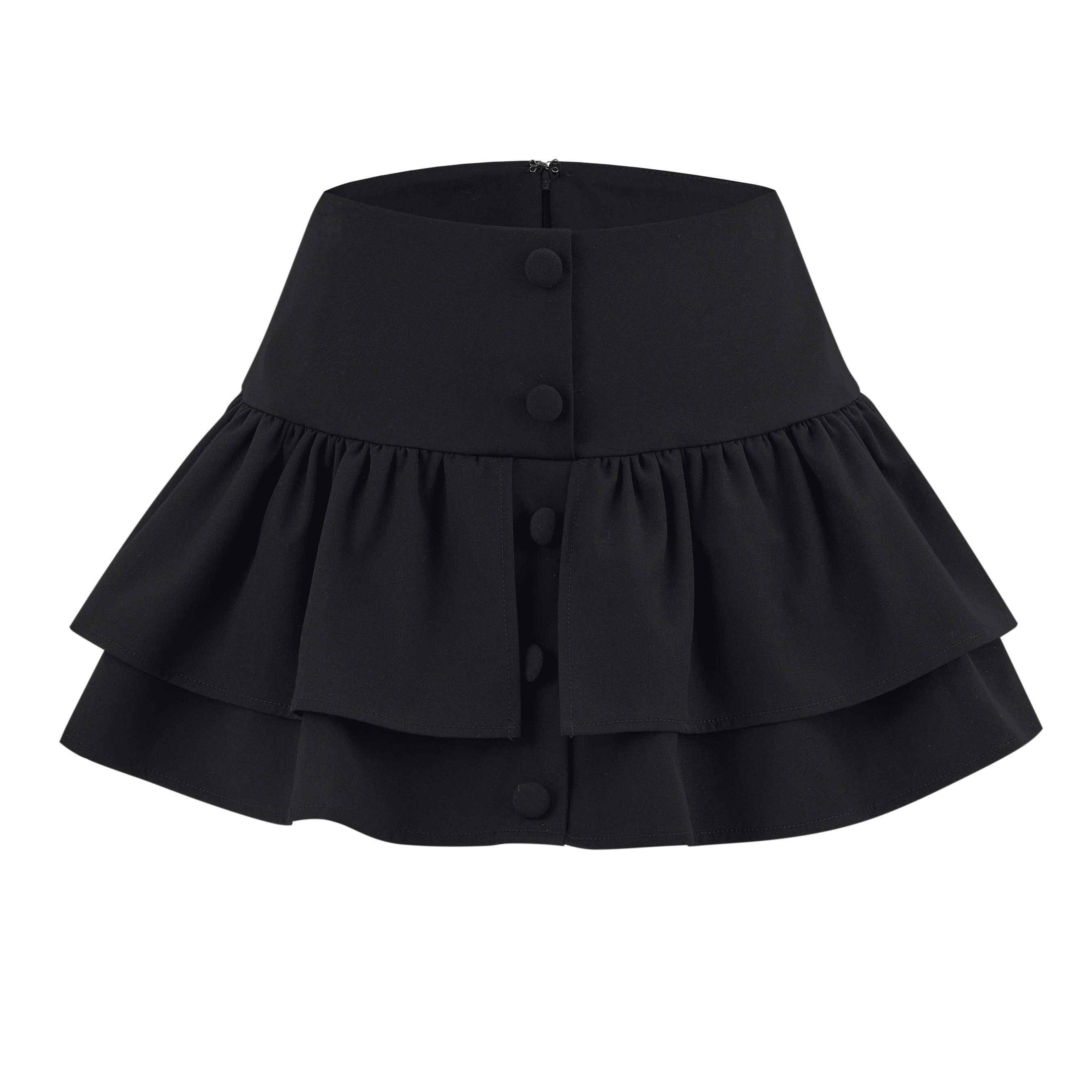 classical frill mini skirt