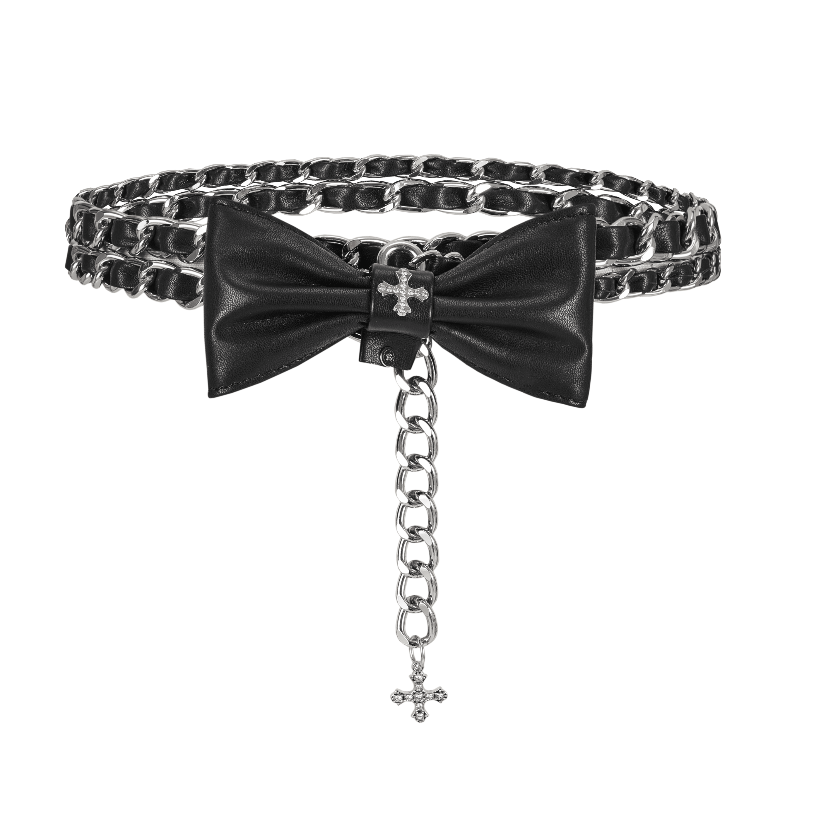 Ribbon Leather Chain