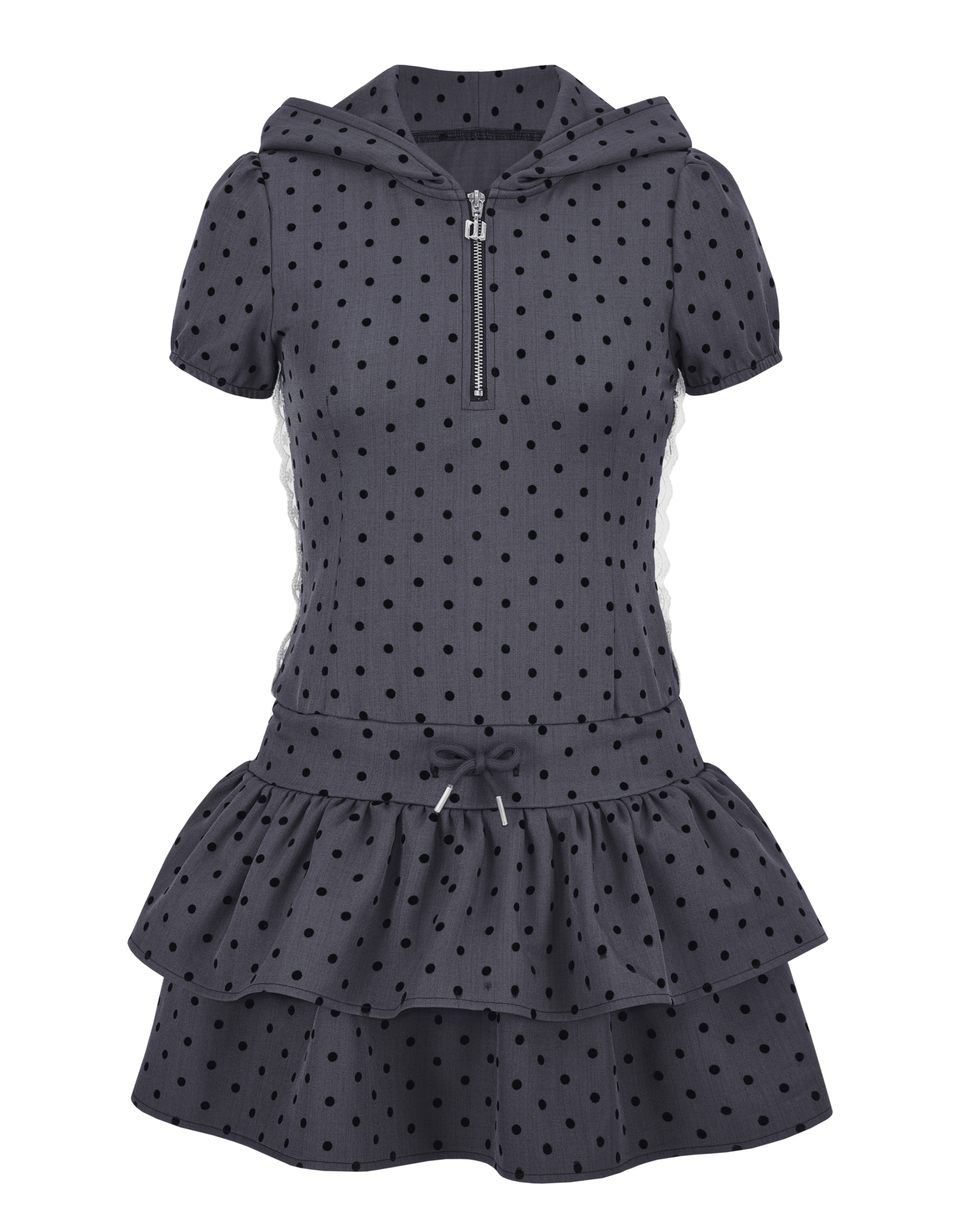 double frill mini dress