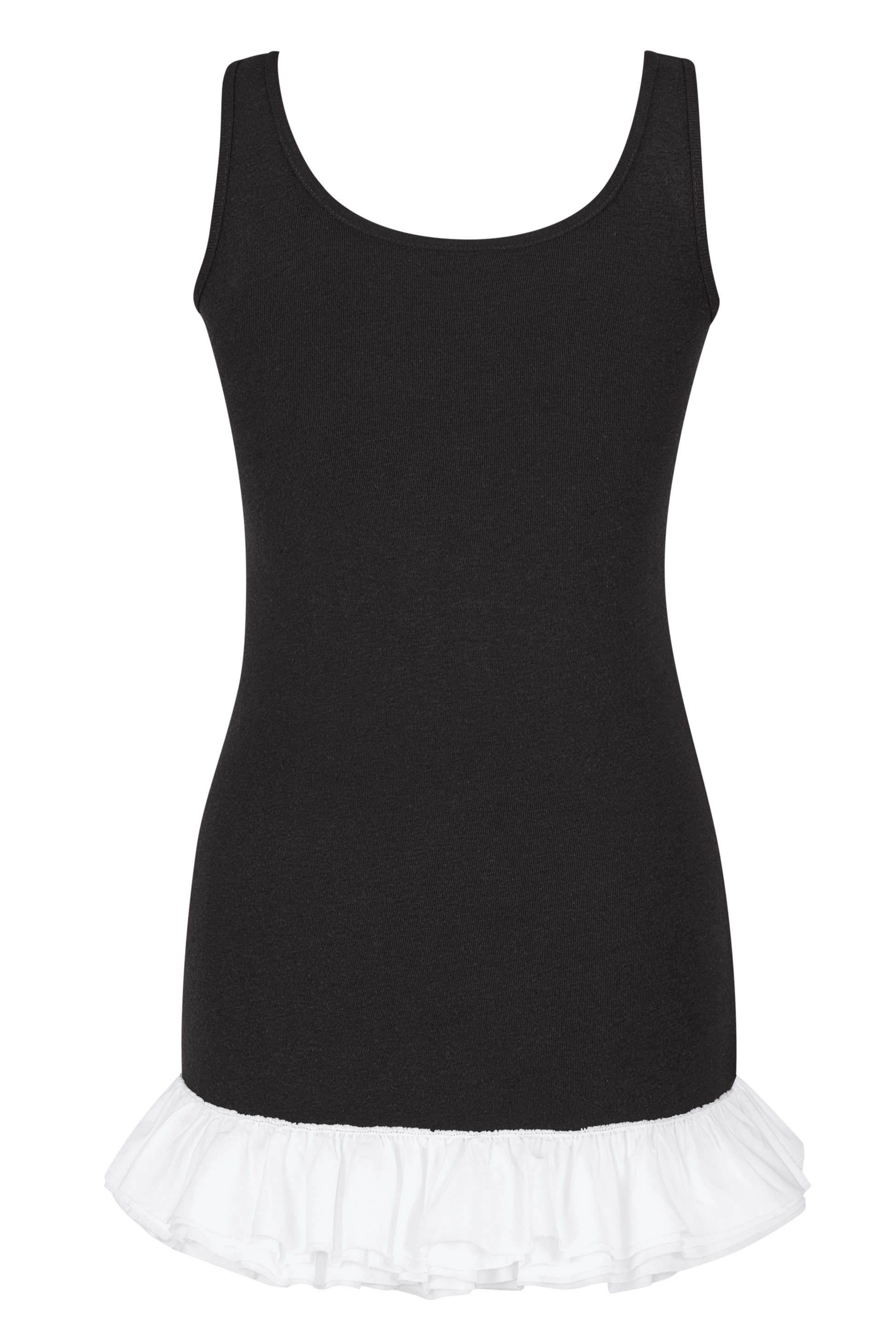 Frill slim mini dress Frill slim mini dress