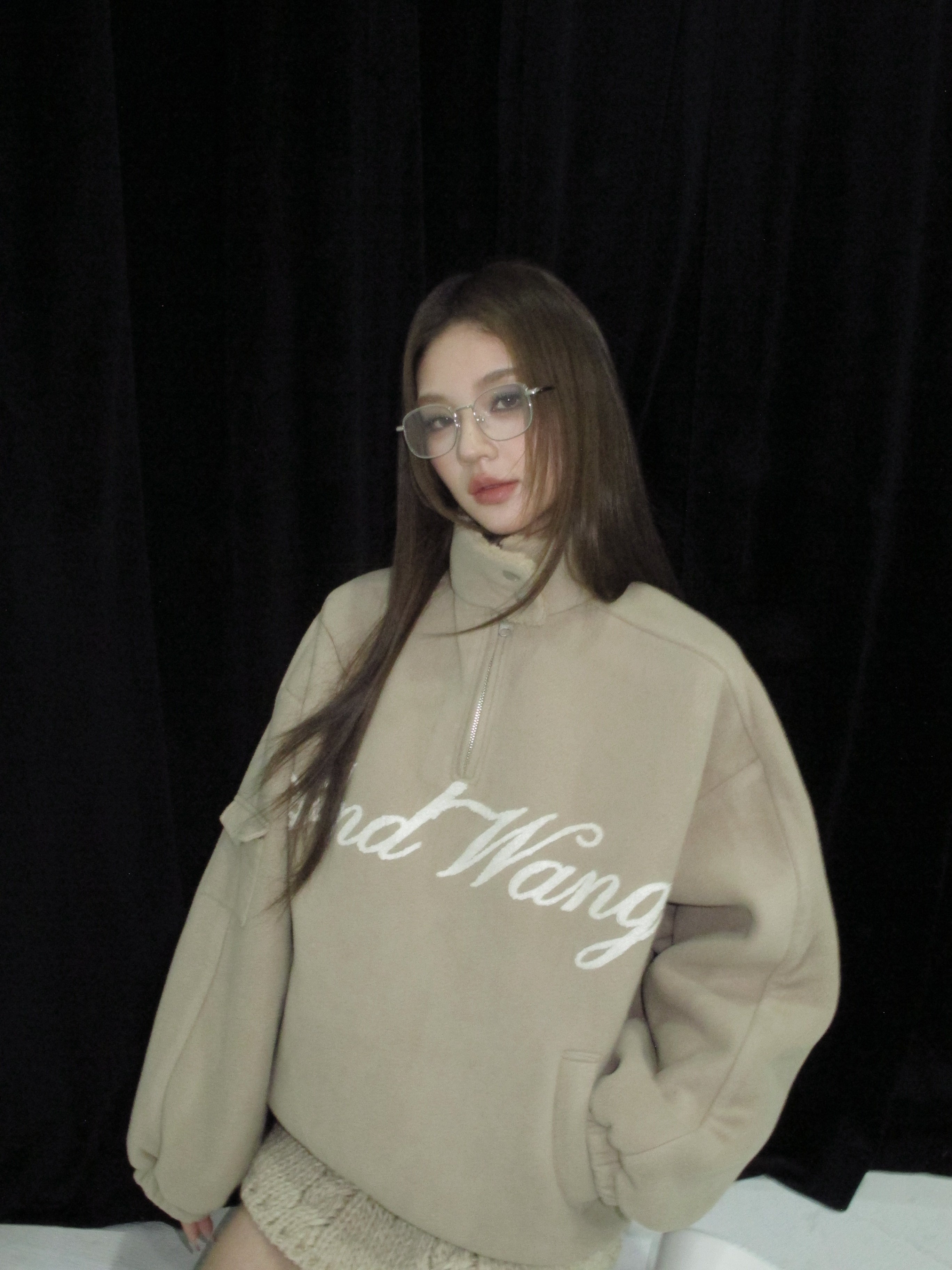 トップス andwang Fluffy fleece set(beige) 受注販売) Fluffy Fleece Set