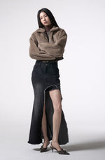 画像をギャラリービューアに読み込む, reversible leather fur outer
