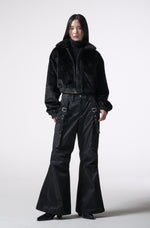 画像をギャラリービューアに読み込む, reversible leather fur outer
