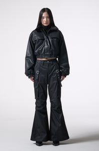 reversible leather fur outer