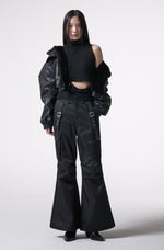 画像をギャラリービューアに読み込む, reversible leather fur outer
