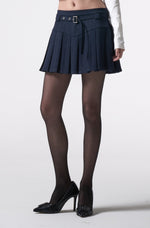 画像をギャラリービューアに読み込む, belt pleats mini skirt
