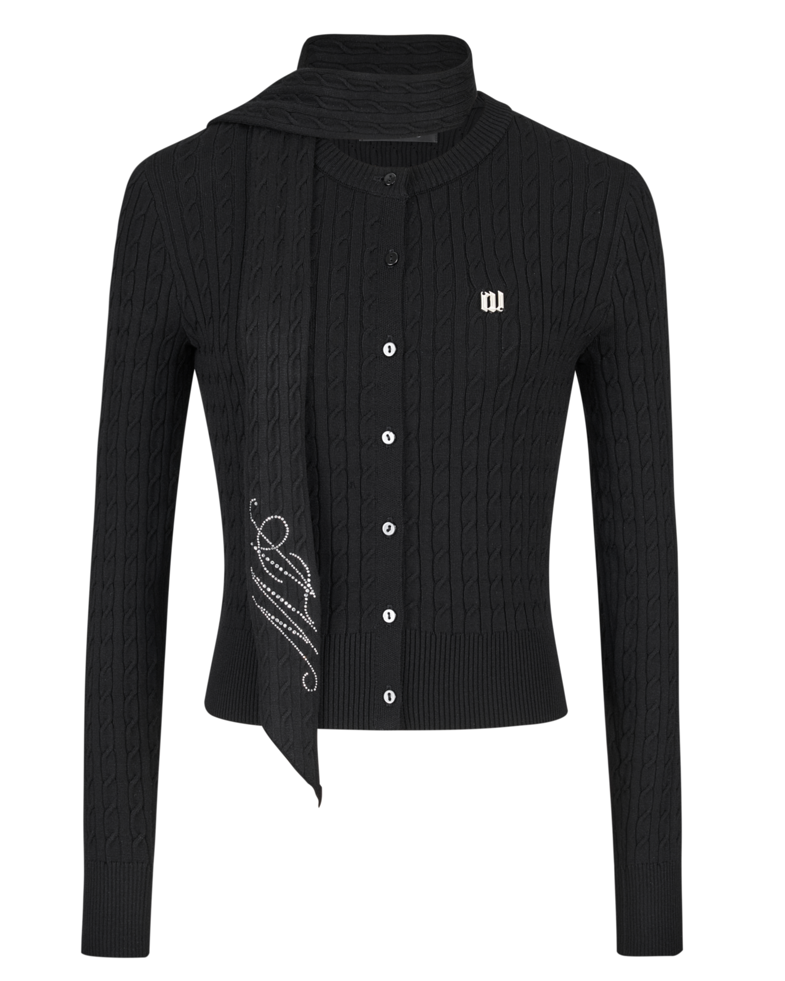 AND logo tie cardigan AND logo tie cardigan