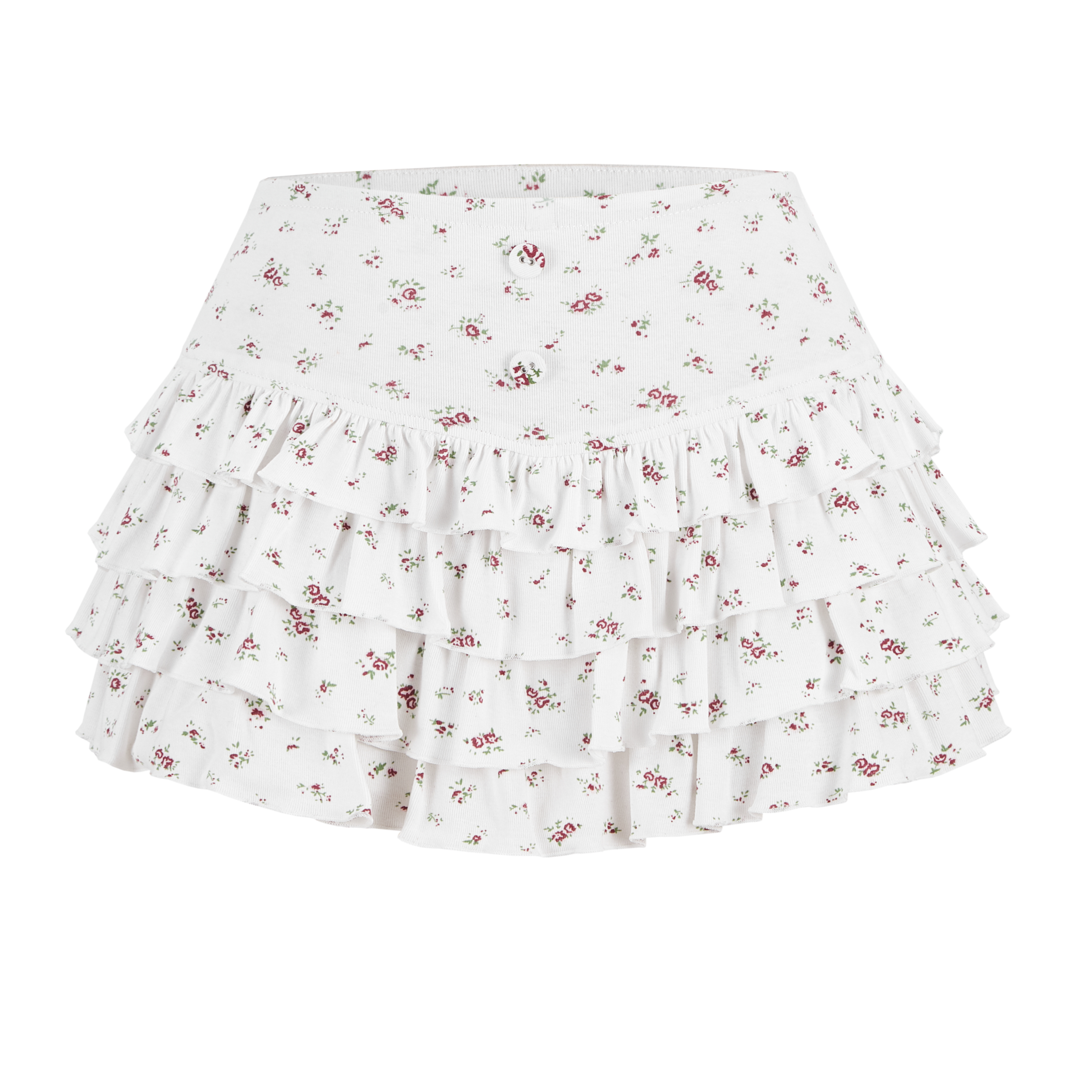 Flower Crush Frill Skirt Pants