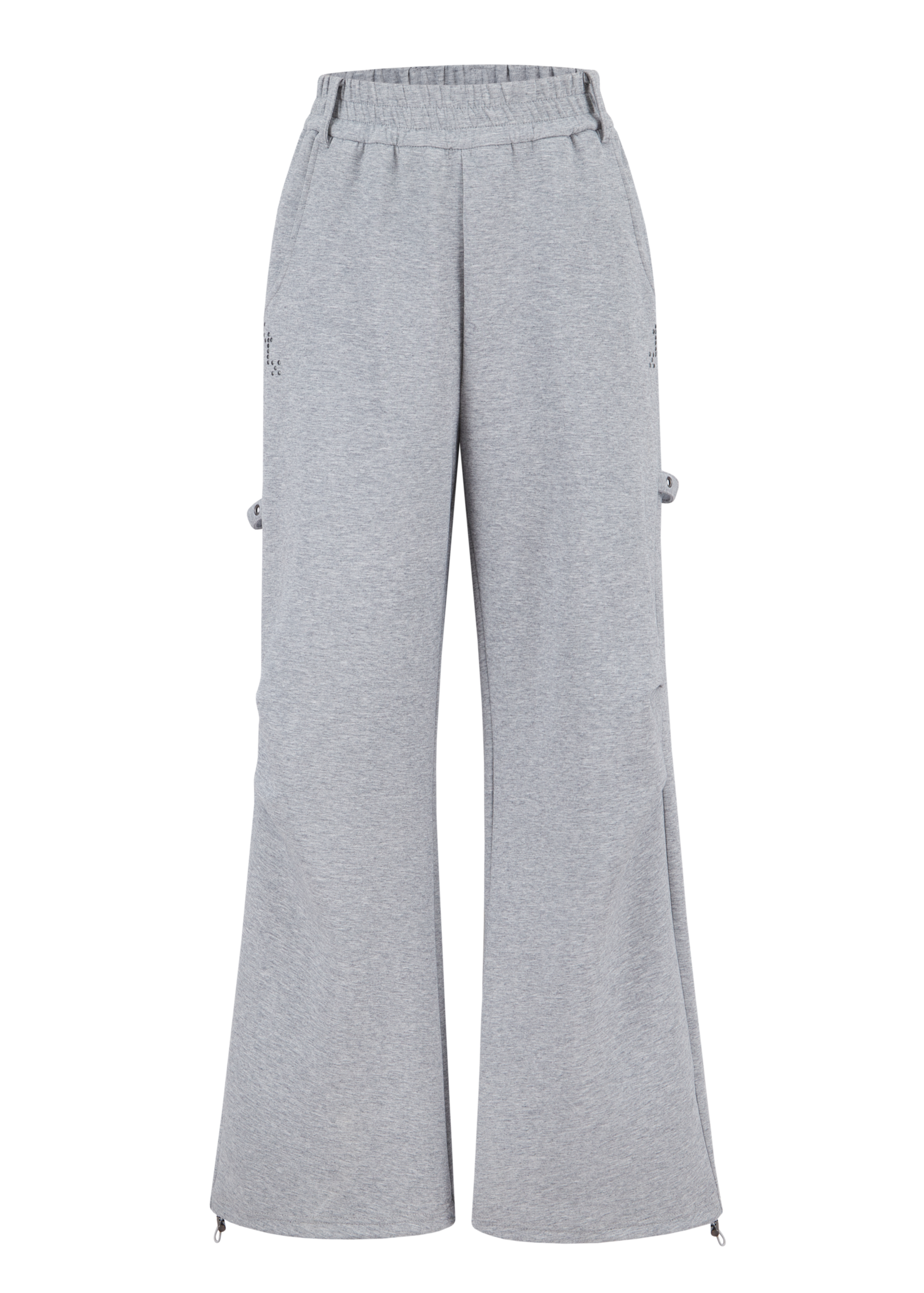 cross sweat wide pants